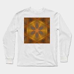 RUST... FLORAL FANTASY PATTERNS and ART Long Sleeve T-Shirt